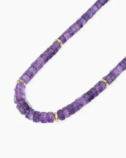 Clearance Collier mit Amethyst Halsketten & Colliers