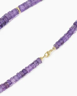 Clearance Collier mit Amethyst Halsketten & Colliers