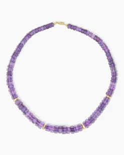 Clearance Collier mit Amethyst Halsketten & Colliers