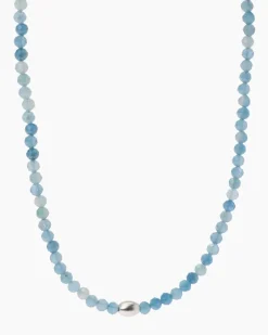 Outlet Collier mit Aquamarin & Hämatit (beh.) Halsketten & Colliers