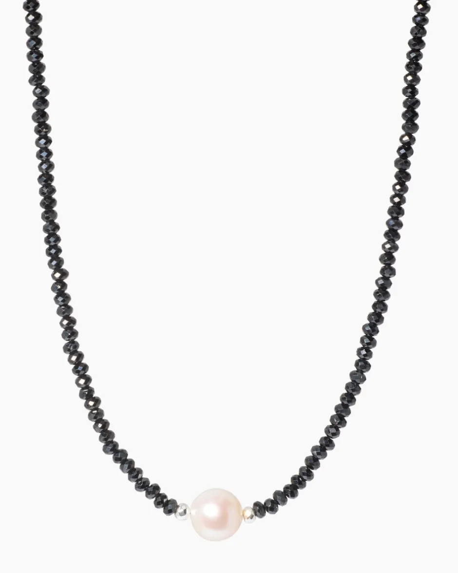 Discount Collier mit Edelsteinen & SWZ-Perle Halsketten & Colliers