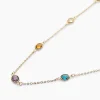 Collier mit Glassteinen Halsketten & Colliers