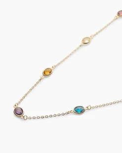 Collier mit Glassteinen Halsketten & Colliers