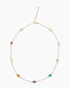 Collier mit Glassteinen Halsketten & Colliers