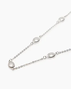 Collier mit Glassteinen Halsketten & Colliers