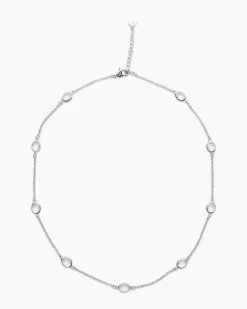 Collier mit Glassteinen Halsketten & Colliers