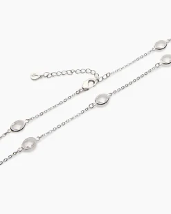 Collier mit Glassteinen Halsketten & Colliers