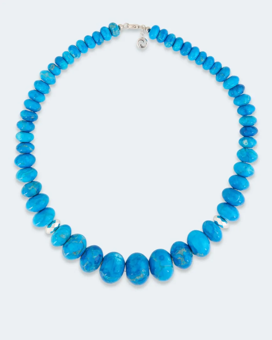 Collier mit Howlith und Hämatit Halsketten & Colliers