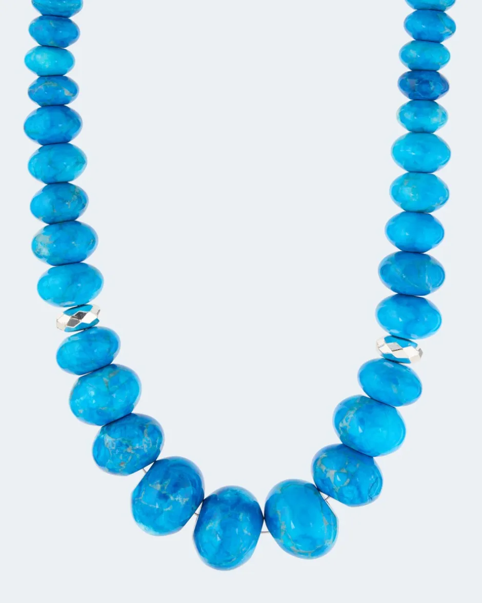 Collier mit Howlith und Hämatit Halsketten & Colliers