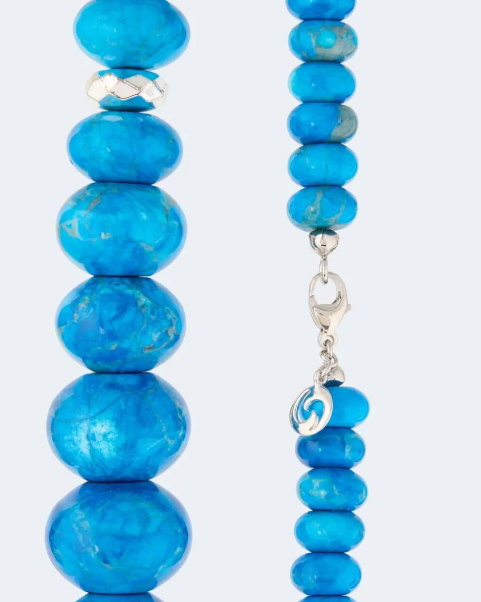 Collier mit Howlith und Hämatit Halsketten & Colliers