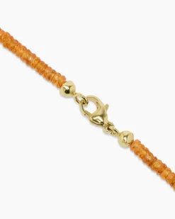 Collier mit Mandarin-Granat & Hämatit Halsketten & Colliers