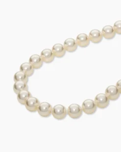 Online Collier mit MK-Perlen 10 mm & Zirkonia Halsketten & Colliers