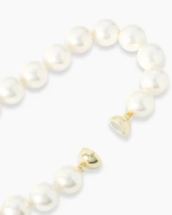 New Collier mit MK-Perlen und Zirkonia Halsketten & Colliers