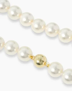 New Collier mit MK-Perlen und Zirkonia Halsketten & Colliers