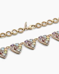 Best Collier mit Multi-Edelstein Halsketten & Colliers