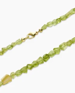 Discount Collier mit Peridot und Bergkristall-Dublette Halsketten & Colliers
