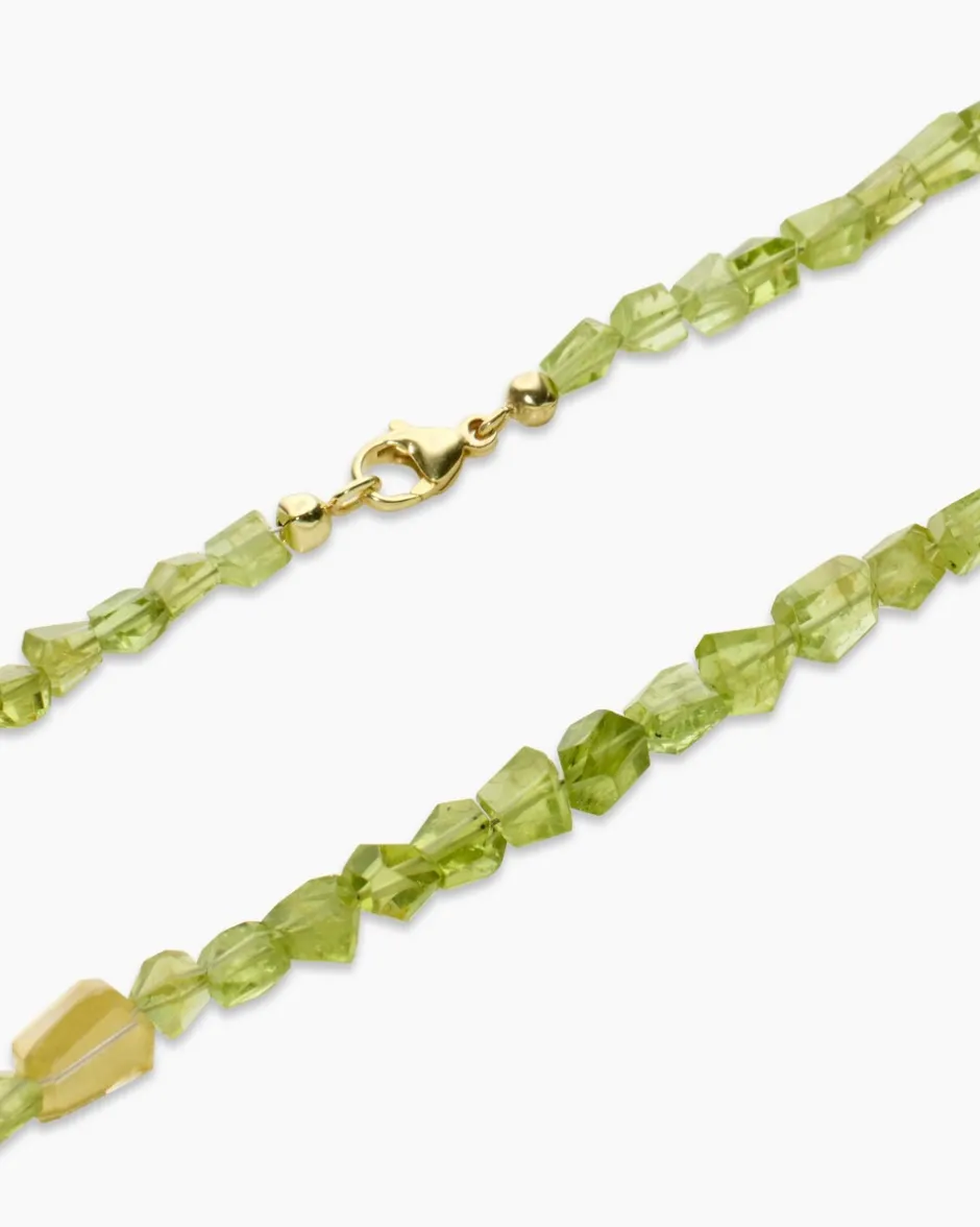 Discount Collier mit Peridot und Bergkristall-Dublette Halsketten & Colliers