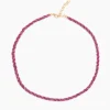 Clearance Collier mit Rubin oder Saphir Halsketten & Colliers
