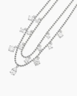 Clearance Collier mit Zirkonia Halsketten & Colliers