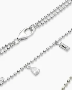 Clearance Collier mit Zirkonia Halsketten & Colliers