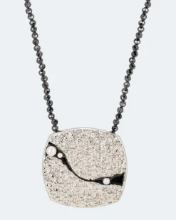 Discount Collier mit Zirkonia und Anhänger Halsketten & Colliers