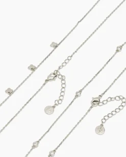 Collier-Set mit Zirkonia, 2tlg. Halsketten & Colliers