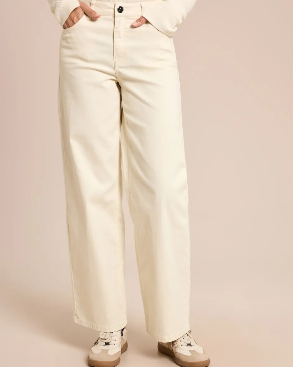 Best Color Denim weites Bein Hosen