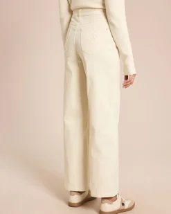 Best Color Denim weites Bein Hosen