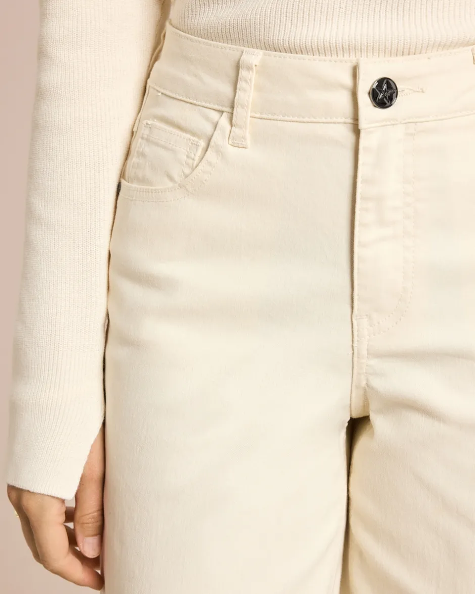 Best Color Denim weites Bein Hosen