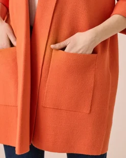 Sale Cosy Cardigan mit 3/4-Ärmeln Strickware