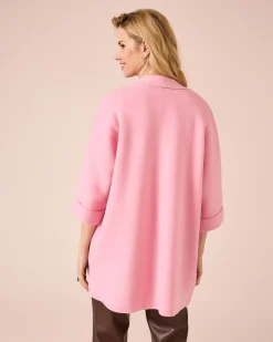 Sale Cosy Cardigan mit 3/4-Ärmeln Strickware