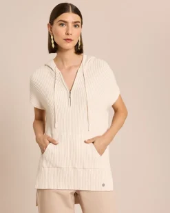 Hot CP Pullunder mit Kapuze Strickware