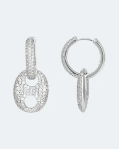 Discount Creolen mit Einhänger Ohrringe