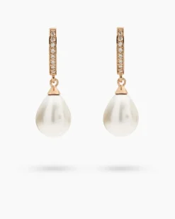 Clearance Creolen mit MK-Perle & Zirkonia Ohrringe