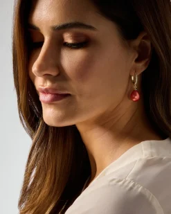 Clearance Creolen mit MK-Perle & Zirkonia Ohrringe