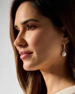 Clearance Creolen mit MK-Perle & Zirkonia Ohrringe