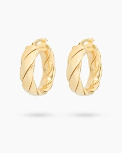 Sale Creolen mit Struktur Ohrringe