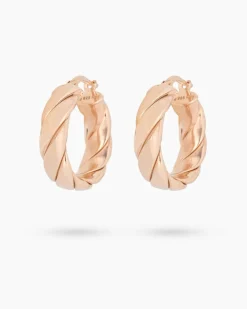 Sale Creolen mit Struktur Ohrringe