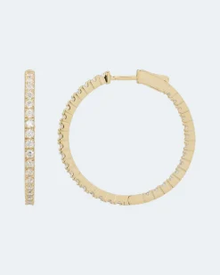 Discount Creolen mit Zirkonia Ohrringe