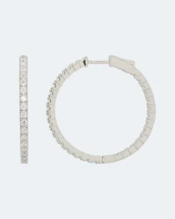 Discount Creolen mit Zirkonia Ohrringe