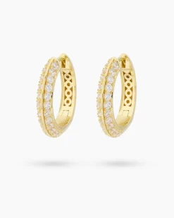 Creolen mit Zirkonia Ohrringe