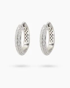 Creolen mit Zirkonia Ohrringe