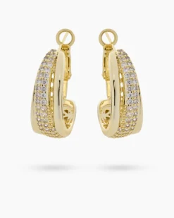 Best Creolen mit Zirkonia Ohrringe