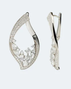 Discount Creolen mit Zirkonia Ohrringe