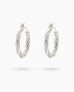 Outlet Creolen mit Zirkonia Ohrringe