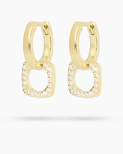 Online Creolen mit Zirkonia Ohrringe