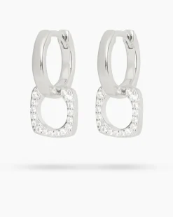 Online Creolen mit Zirkonia Ohrringe