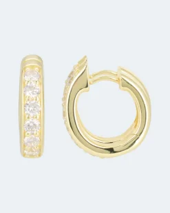 Clearance Creolen mit Zirkonia Ohrringe