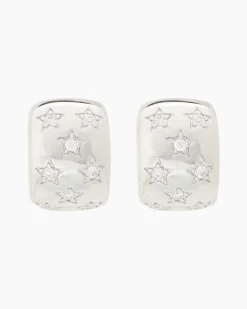 New Creolen mit Zirkonia Ohrringe