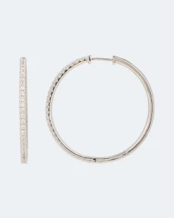 Best Creolen mit Zirkonia Ohrringe